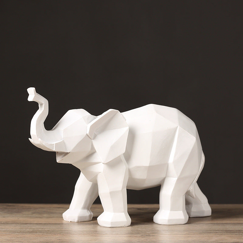 Geometric Elephant Sculpture Homeandso