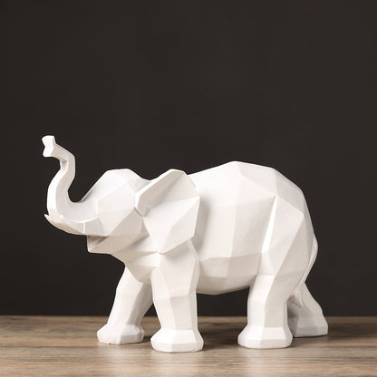 Geometric Elephant Sculpture Homeandso