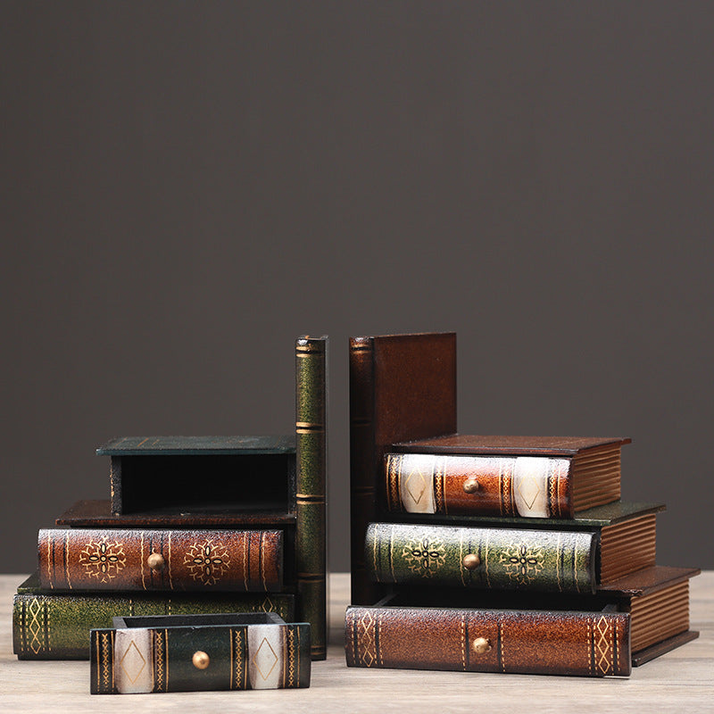 Vintage Leather Bookends Homeandso