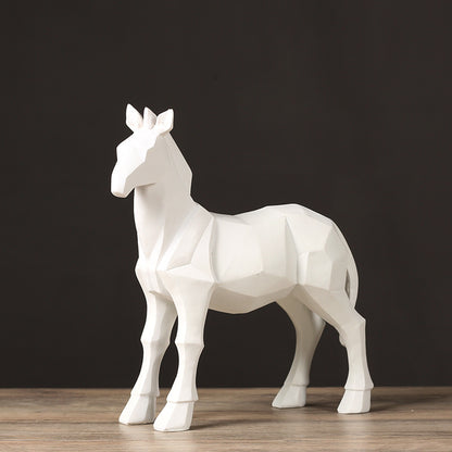 Geometric Horse Figurine Homeandso