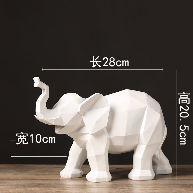 Geometric Elephant Sculpture Homeandso