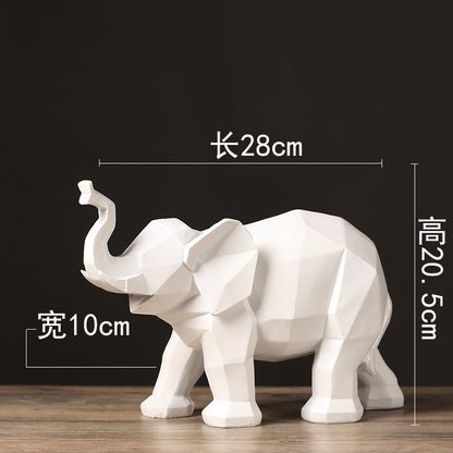 Geometric Elephant Sculpture Homeandso