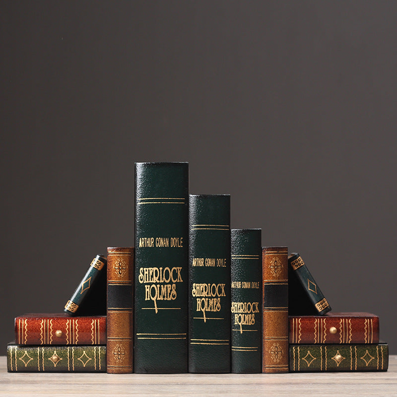 Vintage Leather Bookends Homeandso