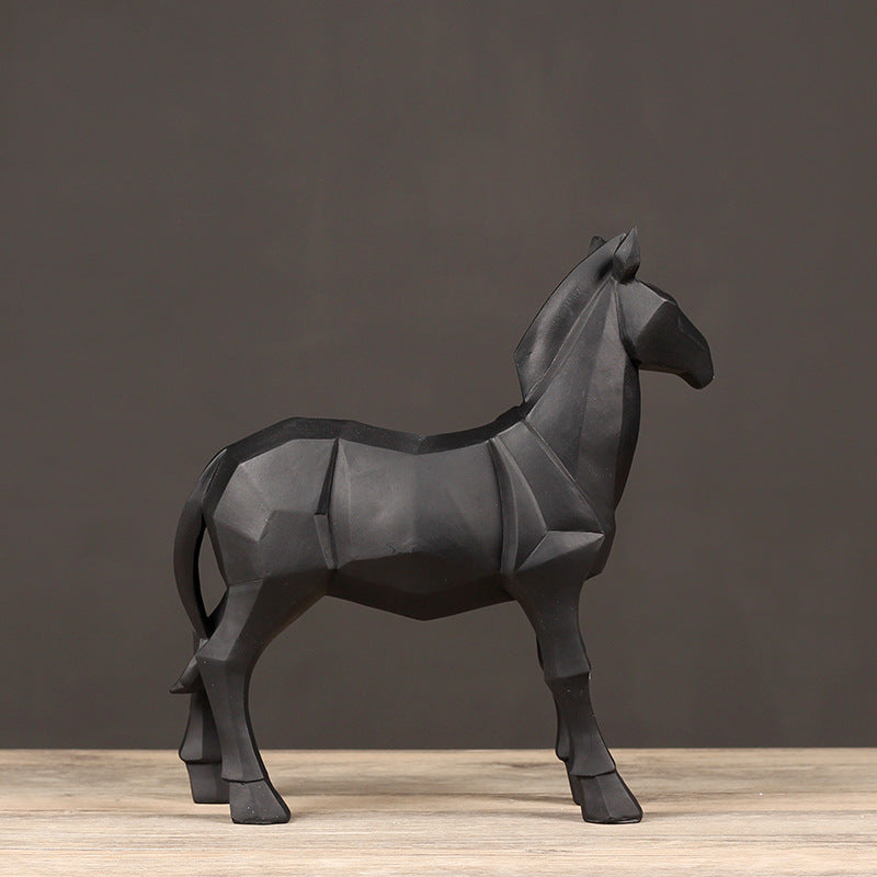 Geometric Horse Figurine Homeandso