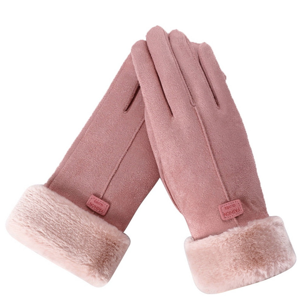 Warm waterproof winter gloves with touchscreen compatibility