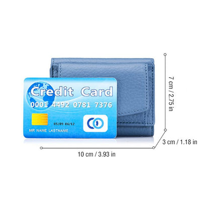 Handcrafted RFID wallet made of soft leather