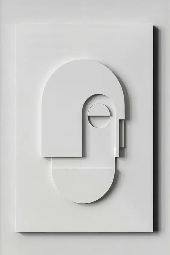 Abstract Minimalist 3D Design Canvas Wall Art for Modern Decor