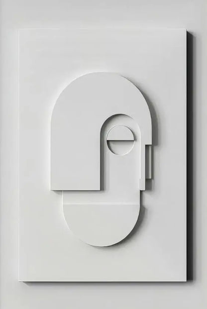 Abstract Minimalist 3D Design Canvas Wall Art for Modern Decor