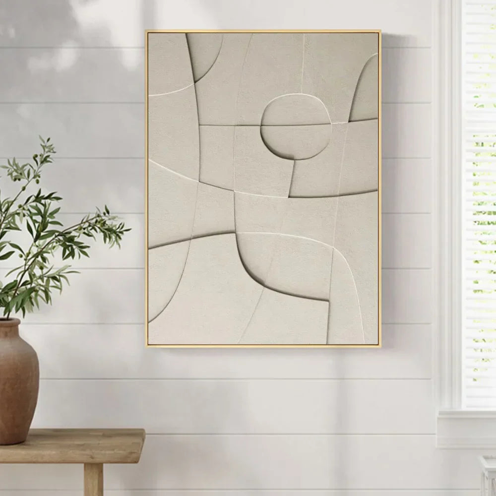 Abstract Minimalist 3D Design Canvas Wall Art for Modern Decor