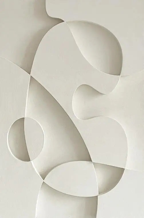Abstract Minimalist 3D Design Canvas Wall Art for Modern Decor
