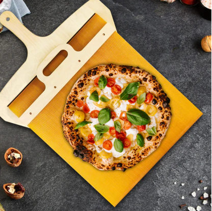 Sliding pizza peel | Easy handling with non-stick surface | Wood