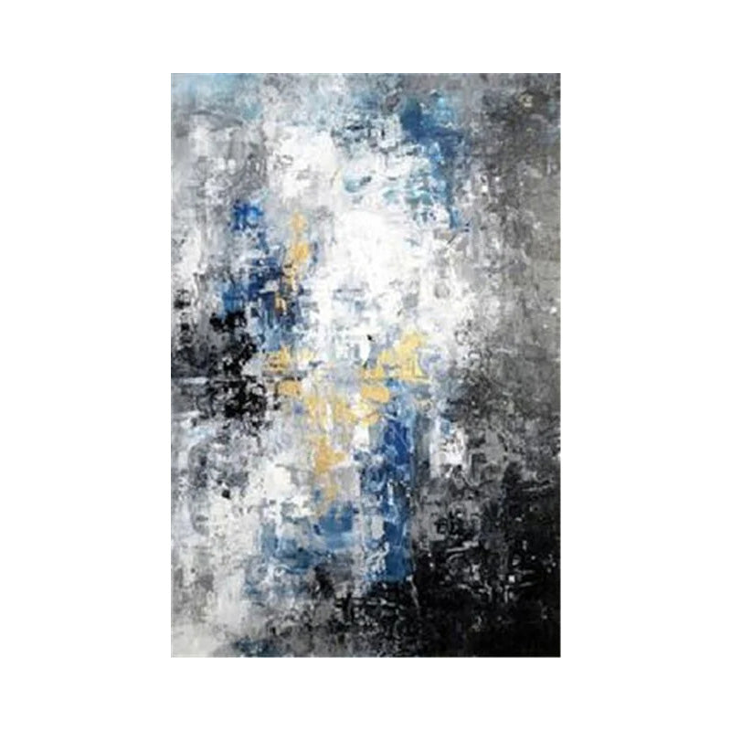 Blue Gray Contemporary Abstract Canvas Art for Living Room & Office