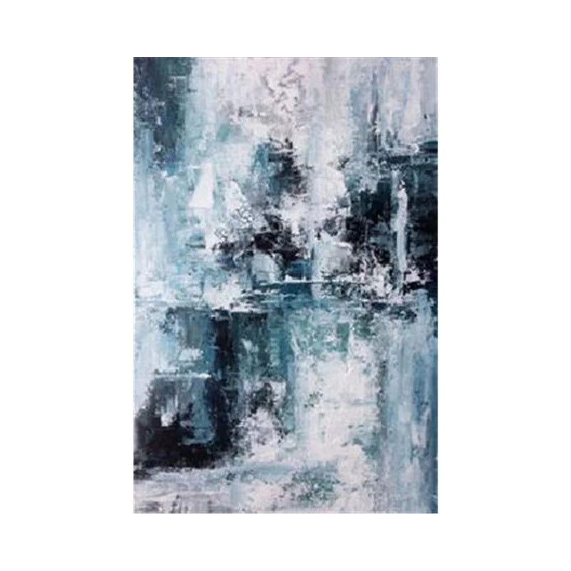 Blue Gray Contemporary Abstract Canvas Art for Living Room & Office