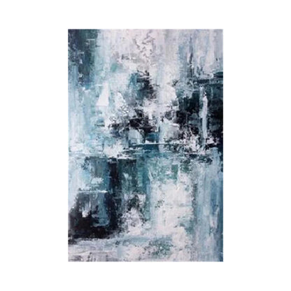 Blue Gray Contemporary Abstract Canvas Art for Living Room & Office