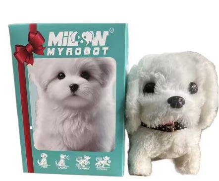 Interactive plush dog with realistic movements – For children & seniors