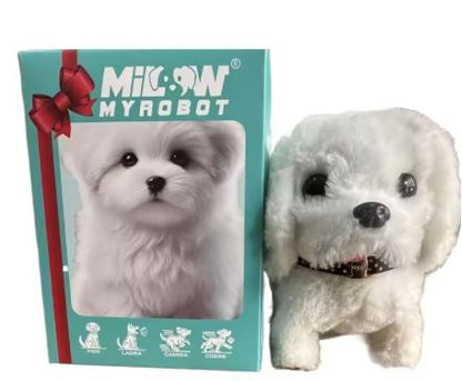 Interactive plush dog with realistic movements – For children & seniors