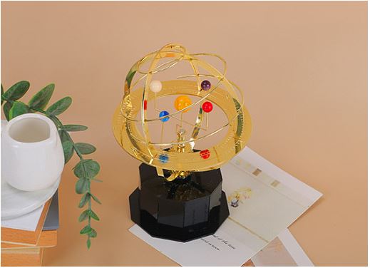 Grand Orrery Model Handmade Mechanical Brass Solar System Replica (5 Planets)