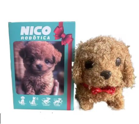Interactive robotic puppy toy with realistic lifelike design
