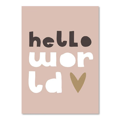 Cute Baby Animals Nursery Wall Art Canvas Prints for Kids' Room Decor