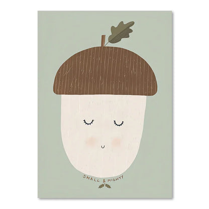 Cute Baby Animals Nursery Wall Art Canvas Prints for Kids' Room Decor