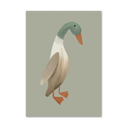 Cute Baby Animals Nursery Wall Art Canvas Prints for Kids' Room Decor