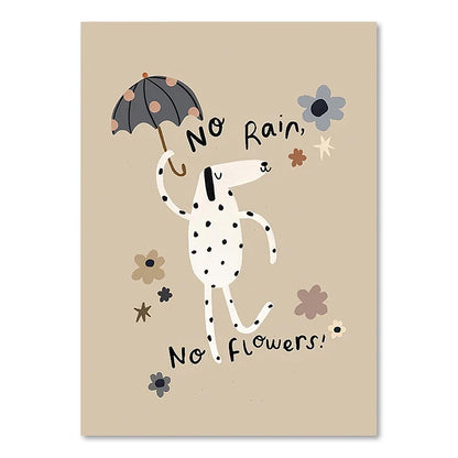Cute Baby Animals Nursery Wall Art Canvas Prints for Kids' Room Decor