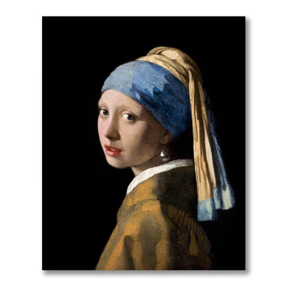 Girl with a Pearl Earring Canvas Print - Vermeer Fine Art Decor