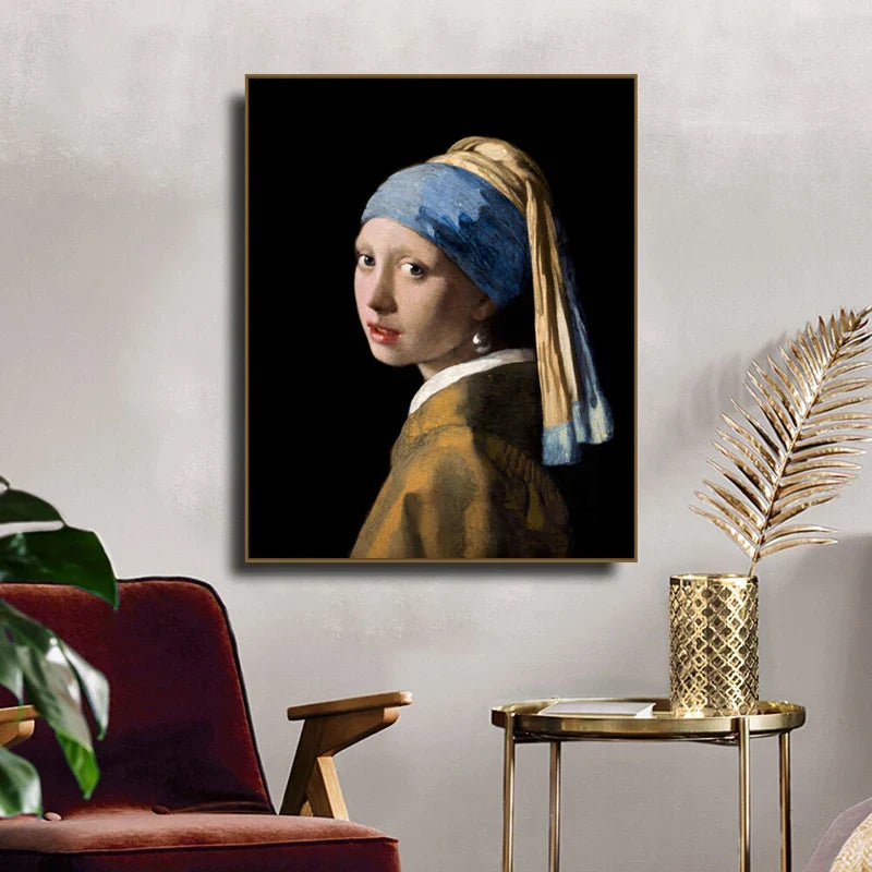 Girl with a Pearl Earring Canvas Print - Vermeer Fine Art Decor