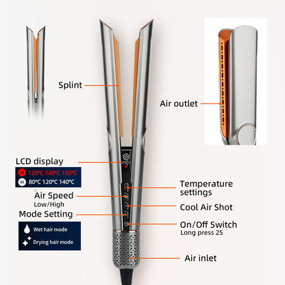 2-in-1 Hair Dryer & Straightener for Effortless Styling