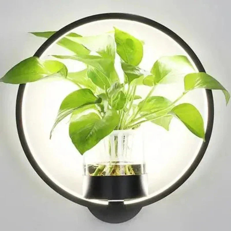 LED Wall Light with Integrated Plants – Designer Wall Lights for Interiors