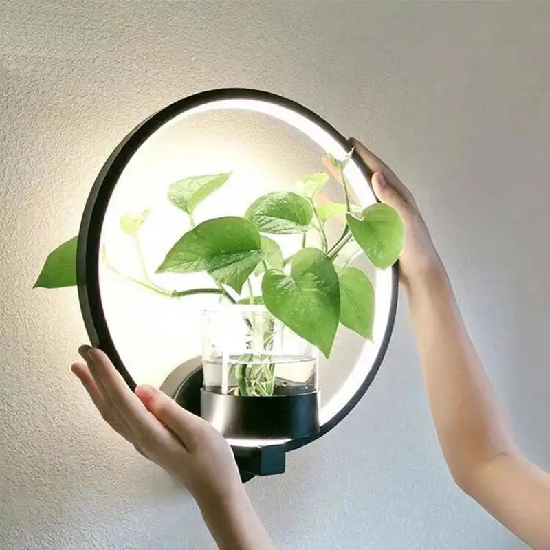 LED Wall Light with Integrated Plants – Designer Wall Lights for Interiors
