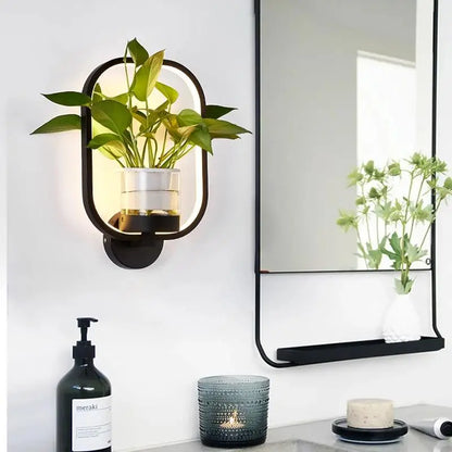 LED Wall Light with Integrated Plants – Designer Wall Lights for Interiors