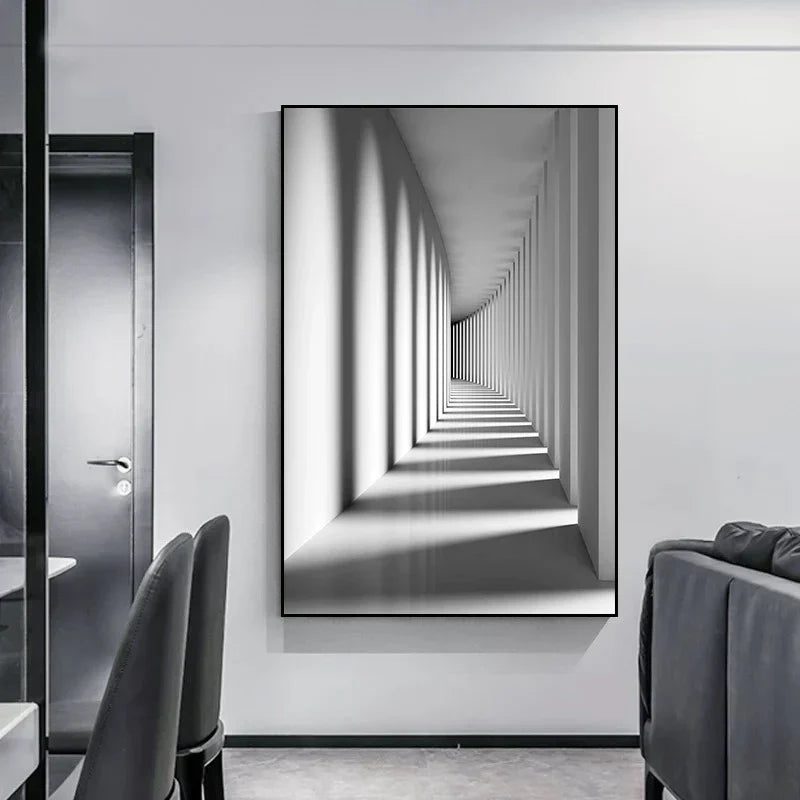 Minimalist Abstract Architectural Canvas Prints for Modern Decor