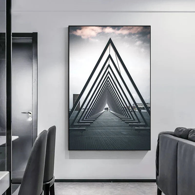 Minimalist Abstract Architectural Canvas Prints for Modern Decor