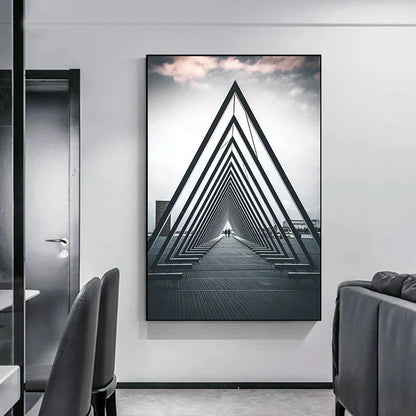 Minimalist Abstract Architectural Canvas Prints for Modern Decor