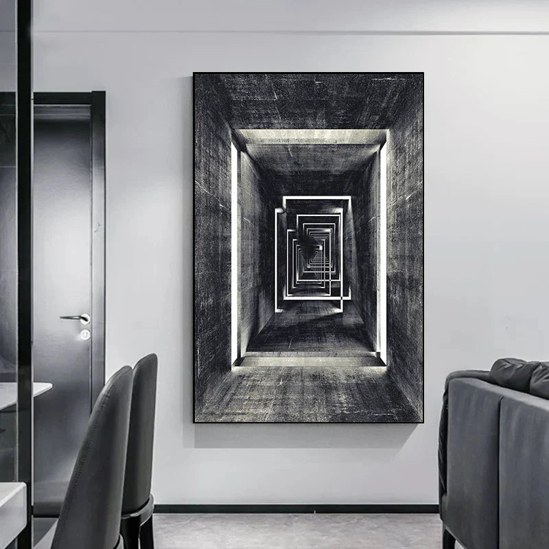 Minimalist Abstract Architectural Canvas Prints for Modern Decor