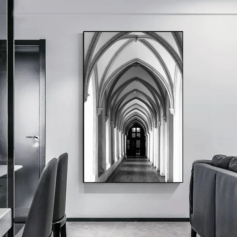 Minimalist Abstract Architectural Canvas Prints for Modern Decor