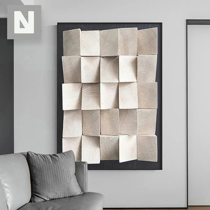 Modern Abstract 3D Effect Canvas Wall Art for Living Room & Bedroom