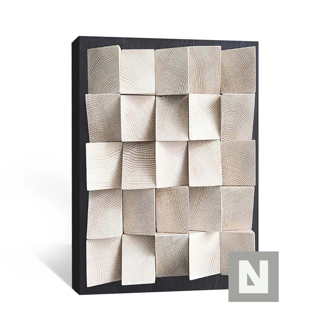 Modern Abstract 3D Effect Canvas Wall Art for Living Room & Bedroom