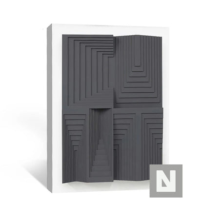 Modern Abstract 3D Effect Canvas Wall Art for Living Room & Bedroom