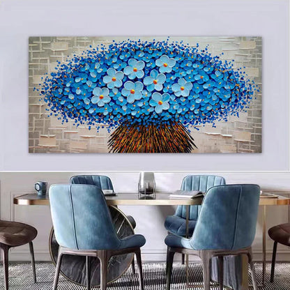 Modern Abstract Flower Tree Canvas Art for Living Room & Office Decor