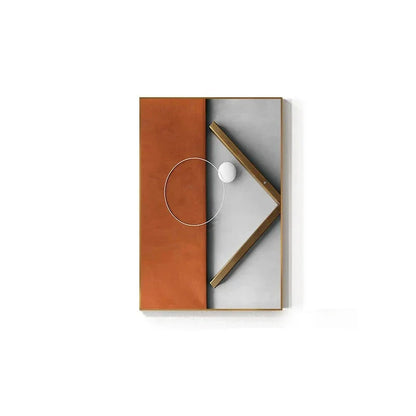 Modern Abstract Geometry Canvas Wall Art for Luxury Interiors