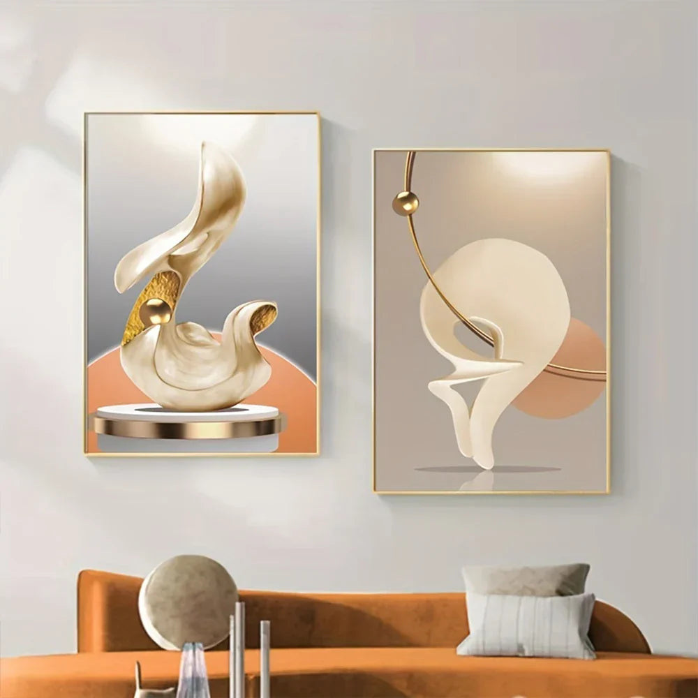 Modern Abstract Still Life Canvas Art for Luxury Home Decor