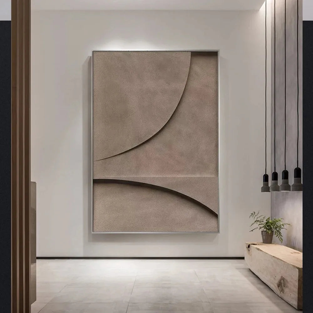 Modern Minimalist Geometric Lines Canvas Wall Art for Living Room
