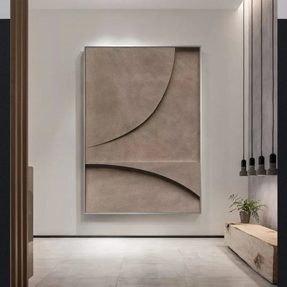Modern Minimalist Geometric Lines Canvas Wall Art for Living Room