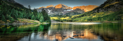 Mountain Lakes Forest Wilderness Canvas Wall Art for Living Room Decor