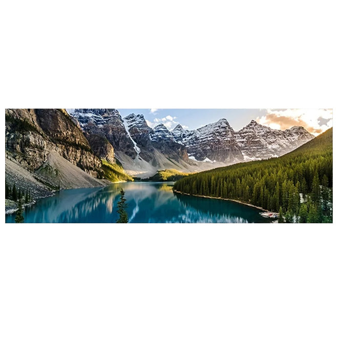 Mountain Lakes Forest Wilderness Canvas Wall Art for Living Room Decor