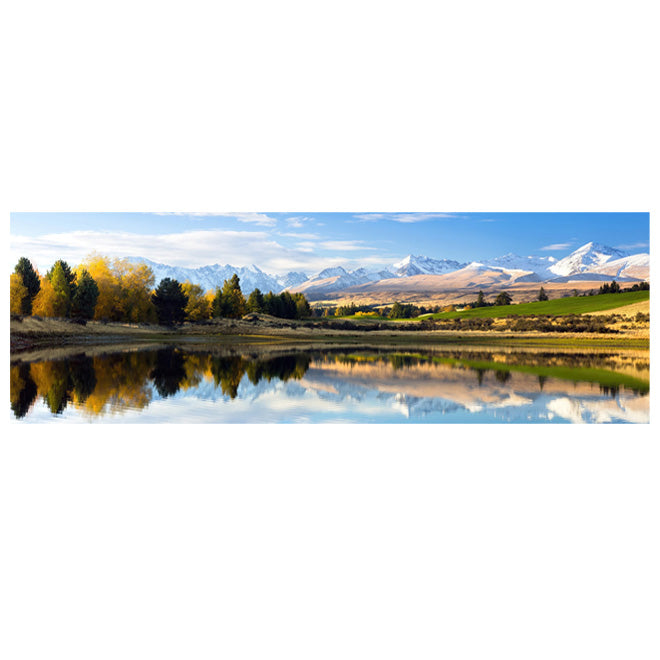 Mountain Lakes Forest Wilderness Canvas Wall Art for Living Room Decor