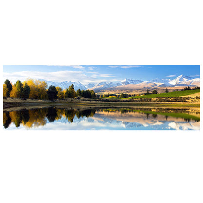Mountain Lakes Forest Wilderness Canvas Wall Art for Living Room Decor