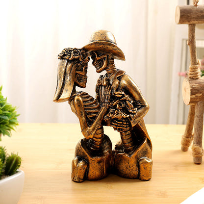 Skeleton Couple Figurine Homeandso